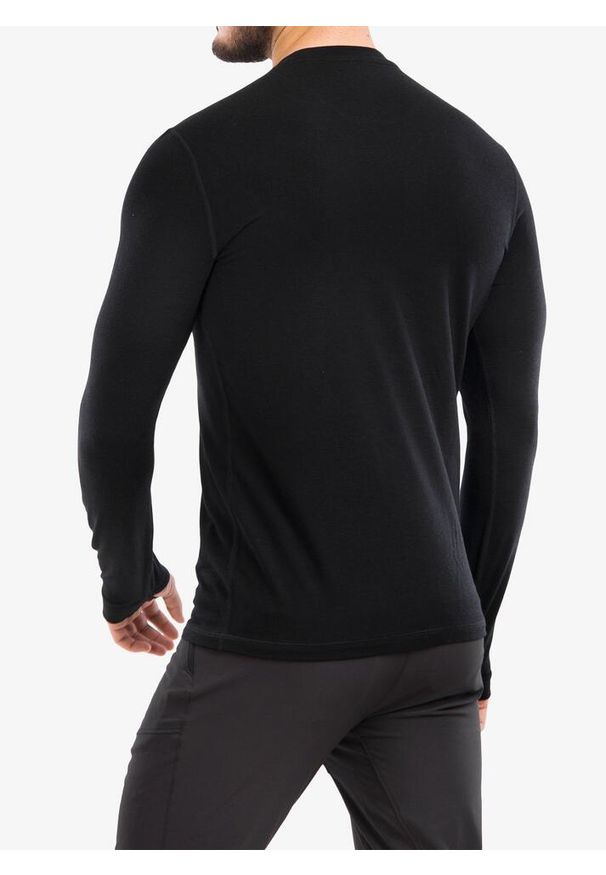 MONS ROYALE - Bluza termoaktywna męska Mons Royale Cascade Merino Flex 200 LS. Kolor: czarny. Sezon: zima. Sport: narciarstwo