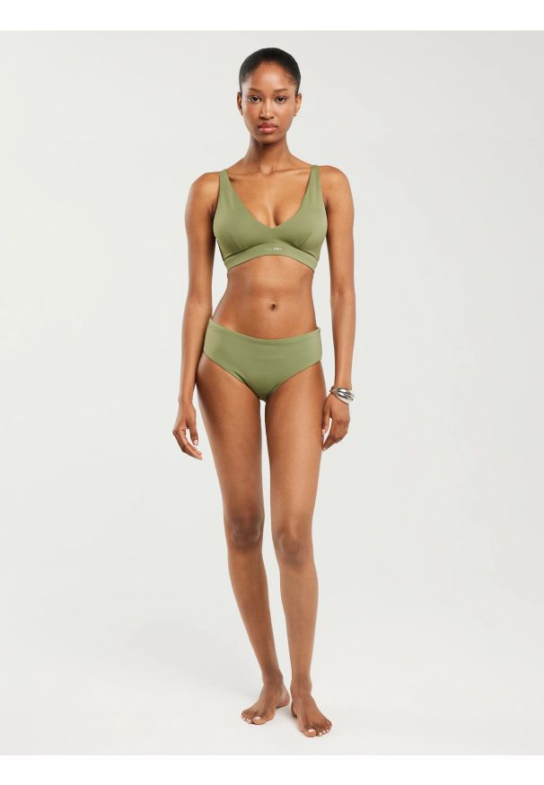 Big-Star - Dół od kostiumu kąpielowego khaki Morrasa 303. Kolor: zielony. Materiał: materiał. Wzór: nadruk