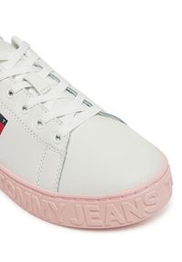 Tommy Jeans Sneakersy Tjw Logo Outsole Sneaker Ess EN0EN02703 Biały. Kolor: biały. Materiał: skóra #4