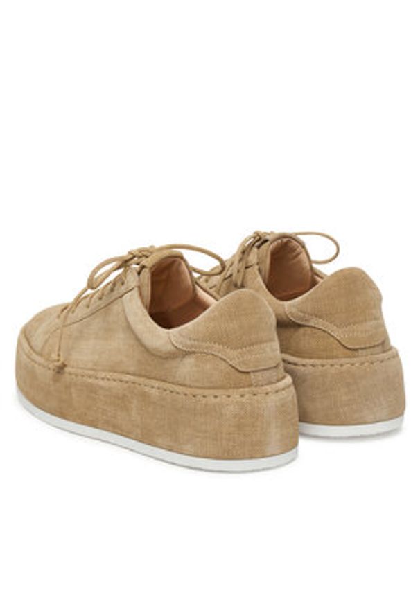 AGL Sneakersy Wrap Lace Up D946025PHMONRO0551 Brązowy. Kolor: brązowy. Materiał: skóra, zamsz