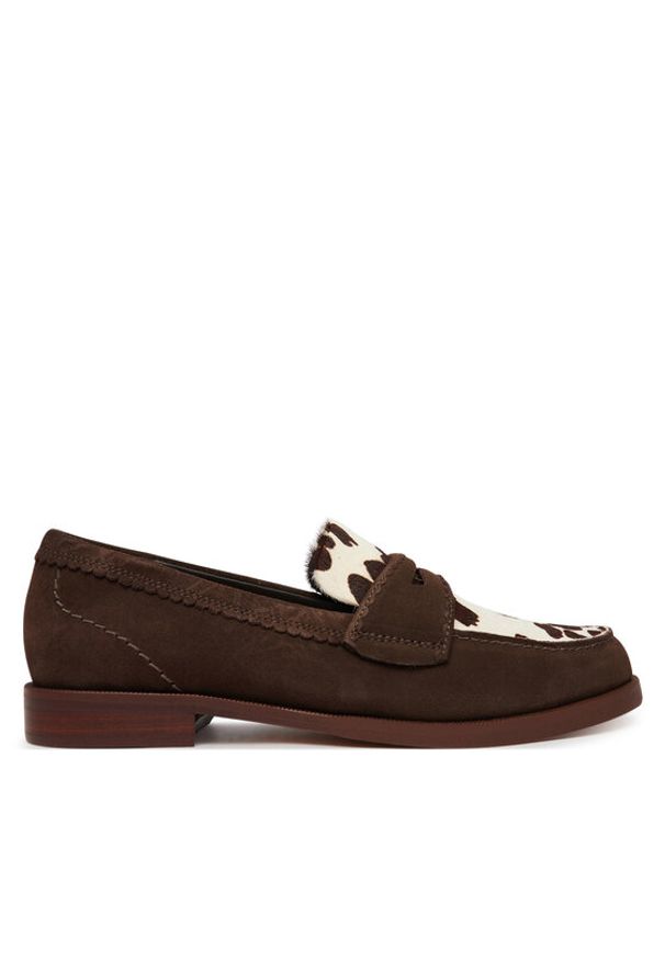 Clarks Lordsy Straven Edge 26186597 Brązowy. Kolor: brązowy. Materiał: skóra