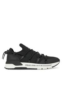 Versace Jeans Couture Sneakersy 78YA3SA6 Czarny. Kolor: czarny. Materiał: materiał