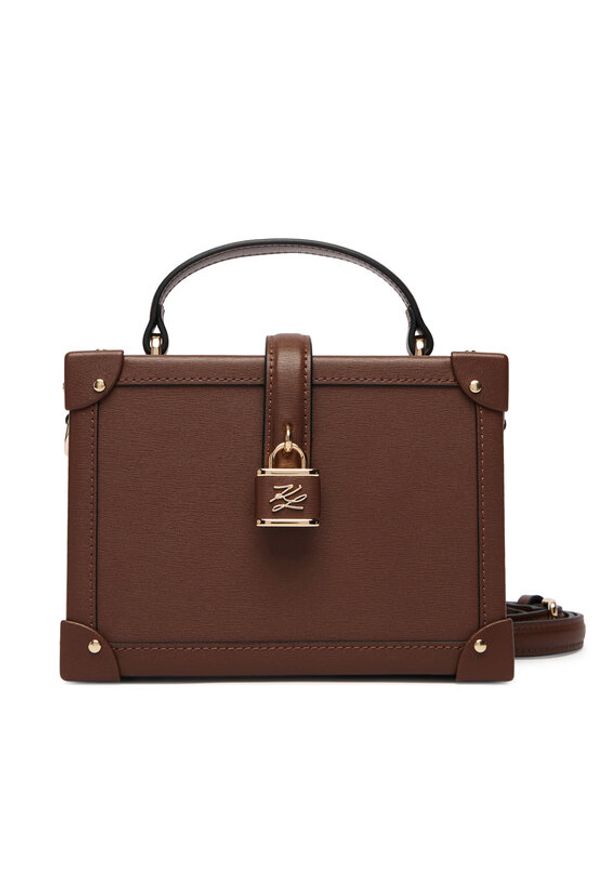 Karl Lagerfeld - KARL LAGERFELD Torebka B1W30100 Brązowy. Kolor: brązowy. Materiał: skórzane