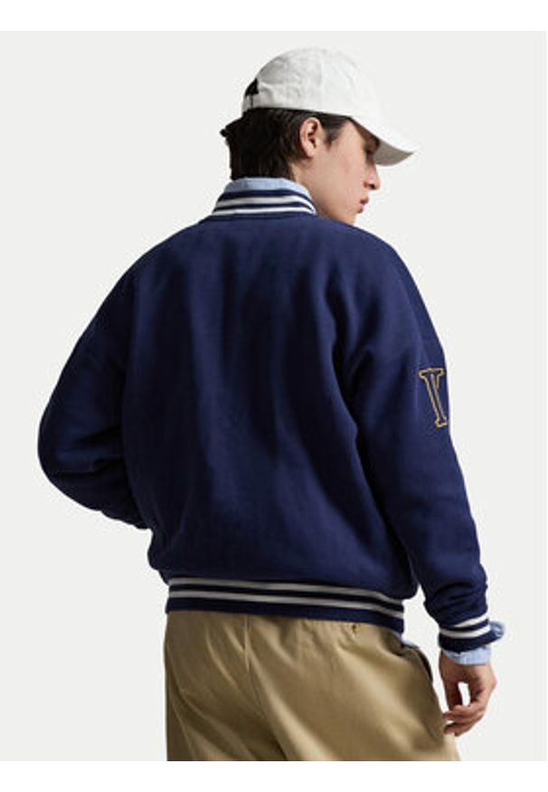 Polo Ralph Lauren Bluza 710B14220001 Granatowy Relaxed Fit. Typ kołnierza: polo. Kolor: niebieski. Materiał: bawełna