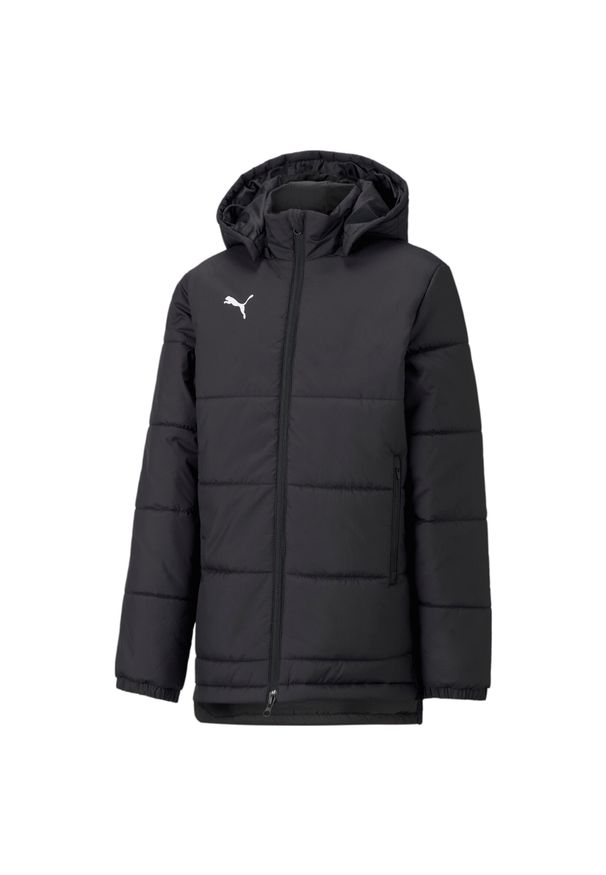 Kurtka dla dzieci Puma Bench. Kolor: czarny, biały, wielokolorowy. Materiał: syntetyk