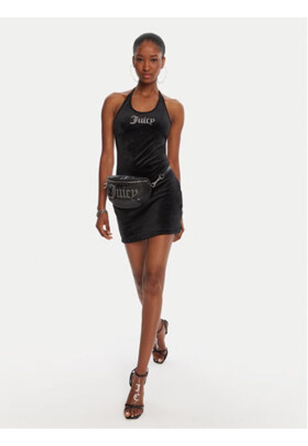 Juicy Couture Sukienka koktajlowa JCWED125326 Czarny Slim Fit. Kolor: czarny. Materiał: syntetyk. Styl: wizytowy