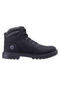Hi-tec - Buty do chodzenia męskie Hi-Tec Almas Mid. Kolor: czarny. Materiał: materiał, syntetyk. Szerokość cholewki: normalna. Sport: turystyka piesza