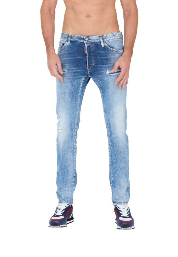 DSQUARED2 Niebieskie jeansy Cool Guy Jean. Kolor: niebieski