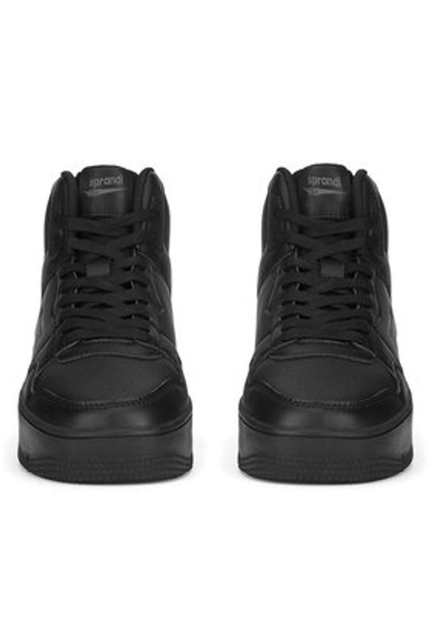 Sprandi Sneakersy WP-V12-792 Czarny. Kolor: czarny. Materiał: skóra