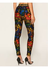 Versace Jeans Couture Legginsy D5HZB161 Kolorowy Slim Fit. Wzór: kolorowy #5