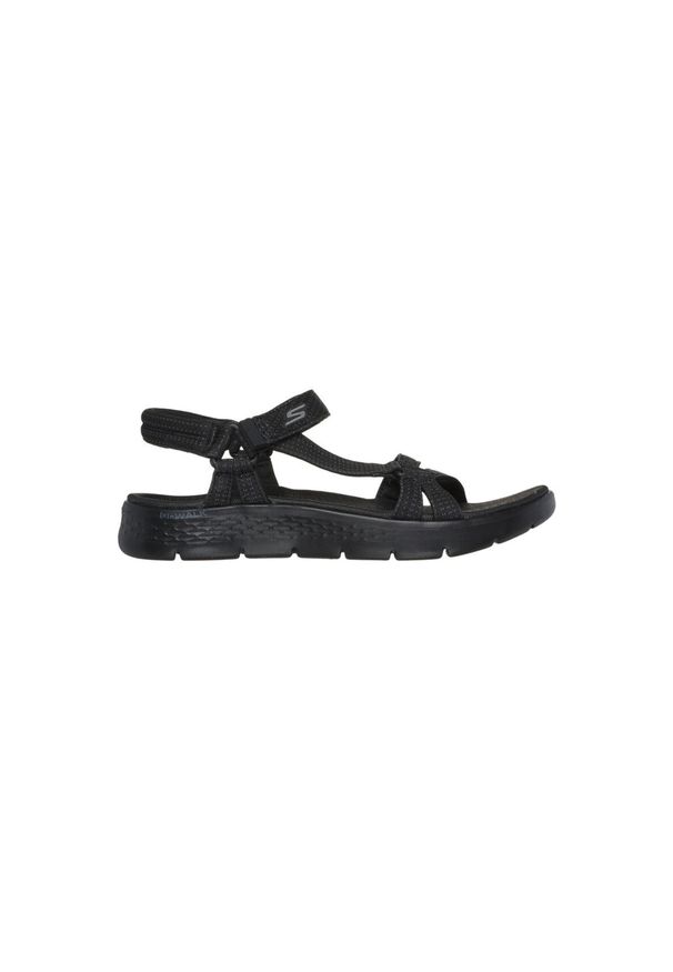 skechers - Sandały Skechers Model Go Walk Flex Sandal Kolor Czarny. Zapięcie: rzepy. Kolor: czarny. Materiał: materiał. Sezon: lato. Sport: turystyka piesza