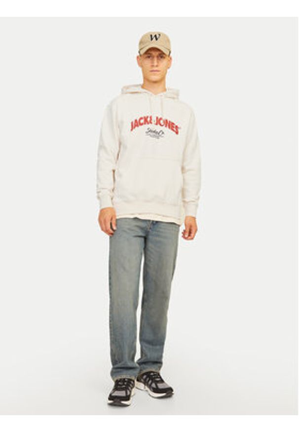 Jack & Jones Bluza Bronx 12262919 Écru Regular Fit. Materiał: bawełna, syntetyk
