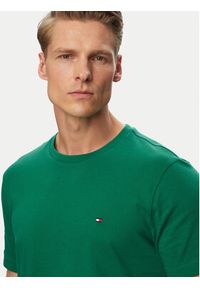 TOMMY HILFIGER - Tommy Hilfiger T-Shirt Ess Seasonal MW0MW39995 Zielony Regular Fit. Kolor: zielony. Materiał: bawełna #3