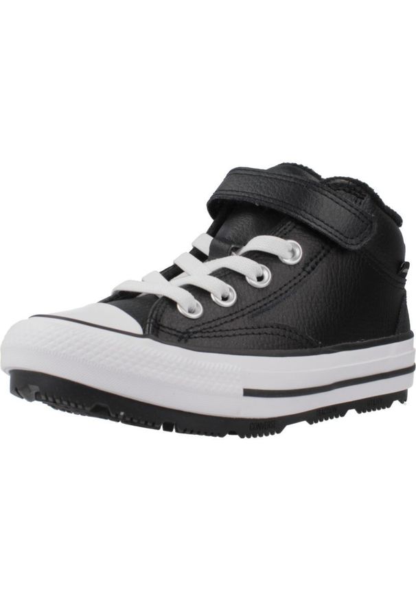 Converse - Buty CONVERSE CHUCK TAYLOR ALL STAR MALDEN STREET BOOT MID Czarny. Okazja: na co dzień. Kolor: czarny. Materiał: tkanina, skóra, syntetyk. Model: Converse All Star