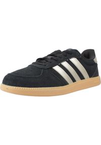 Adidas - Kapcie ADIDAS BREAKNET SLEEK Czarny. Kolor: czarny. Materiał: tkanina. Styl: sportowy