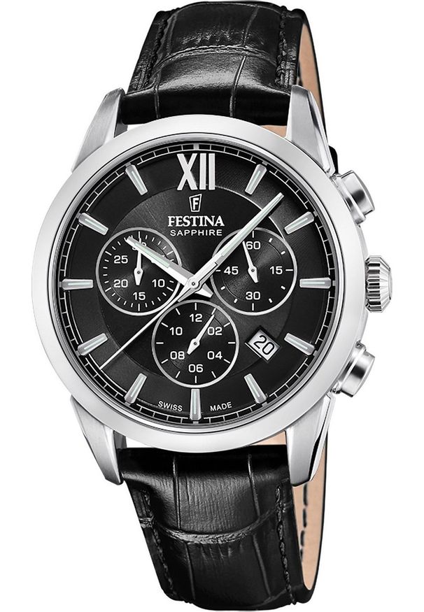 Zegarek Festina Zegarek męski Festina F20041-4 czarny. Kolor: czarny