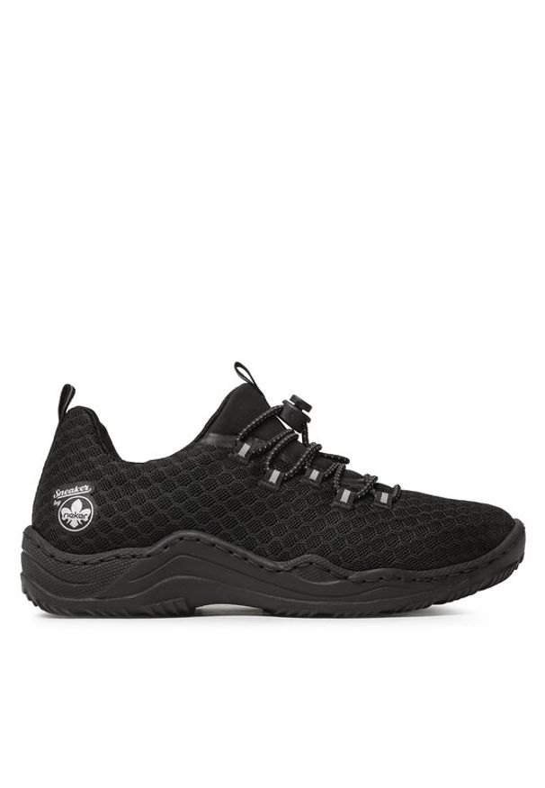 Rieker Sneakersy L0550-01 Czarny. Kolor: czarny. Materiał: materiał