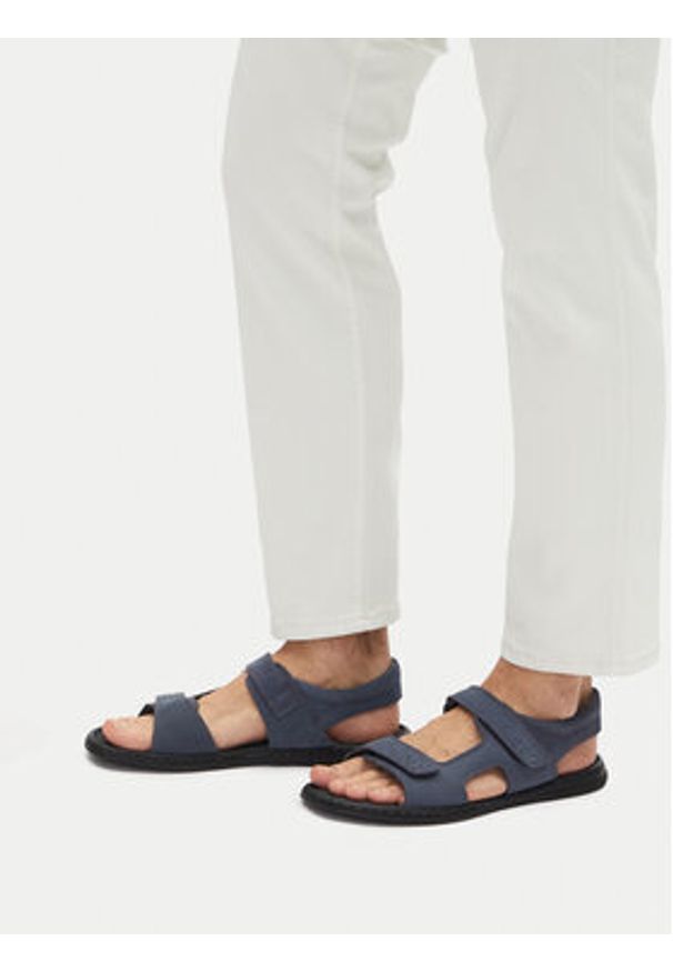 Lasocki Sandały CANTO-01 MI18 Granatowy. Kolor: niebieski. Materiał: nubuk, skóra