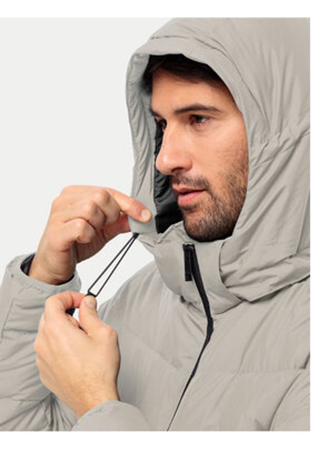 Jack Wolfskin Kurtka puchowa Colonius 1207431 Szary Regular Fit. Kolor: szary. Materiał: syntetyk
