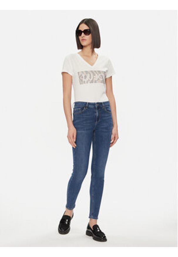 Liu Jo T-Shirt WA4019 JS923 Biały Regular Fit. Kolor: biały. Materiał: bawełna
