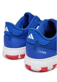 Adidas - adidas Buty halowe Ligra 8 Indoor Shoes Kids IH8245 Niebieski. Kolor: niebieski. Materiał: materiał