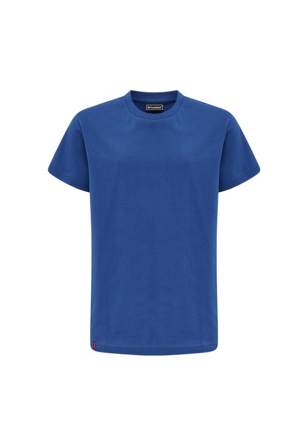 Koszulka dla dzieci Hummel Red Basic. Kolor: niebieski. Materiał: bawełna. Długość rękawa: krótki rękaw. Długość: krótkie. Sport: piłka ręczna