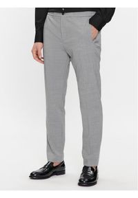 TOMMY HILFIGER - Tommy Hilfiger Spodnie materiałowe Dc Chelsea Po Travel Wool MW0MW33930 Szary Regular Fit. Kolor: szary. Materiał: syntetyk