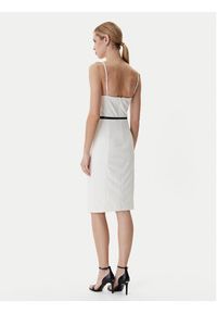 Guess Sukienka koktajlowa W6RK0G KC9O0 Écru Regular Fit. Materiał: syntetyk. Styl: wizytowy #2