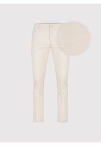 Pako Lorente - PAKO LORENTE – Beżowe spodnie chino. Okazja: na co dzień. Kolor: beżowy. Materiał: elastan, bawełna. Wzór: gładki. Sezon: wiosna. Styl: casual #1