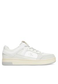 Calvin Klein Jeans Sneakersy Basket Cup Low Laceup Lth Mix YM0YM01308 Biały. Kolor: biały. Materiał: skóra #1