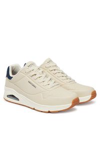 skechers - Skechers Sneakersy Uno Tailored Air 183007/NTBL Beżowy. Kolor: beżowy. Materiał: skóra #4