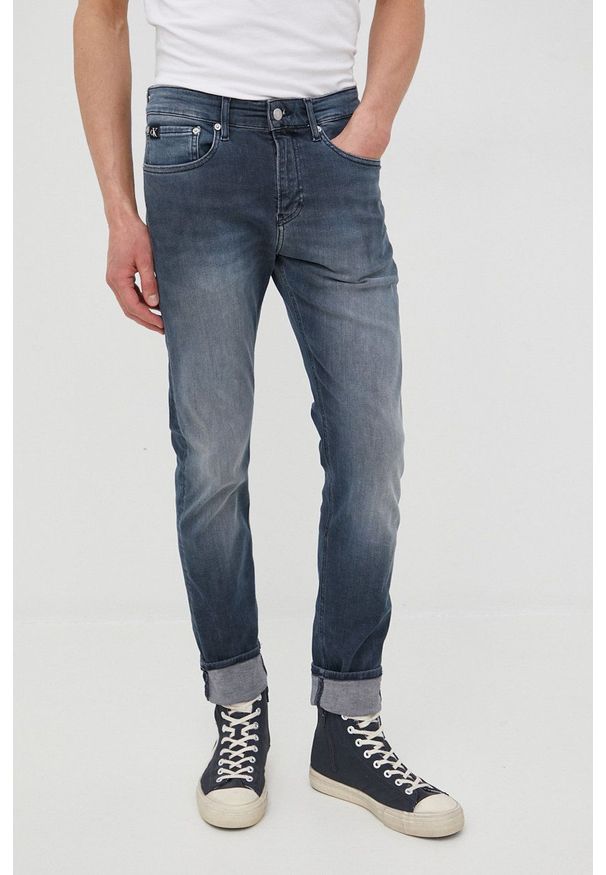 Calvin Klein Jeans jeansy J30J320472.PPYY męskie. Kolor: szary