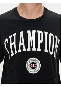 Champion T-Shirt 219852 Czarny Comfort Fit. Kolor: czarny. Materiał: bawełna #3