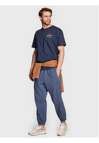New Balance T-Shirt MT23502 Granatowy Relaxed Fit. Kolor: niebieski. Materiał: bawełna #5