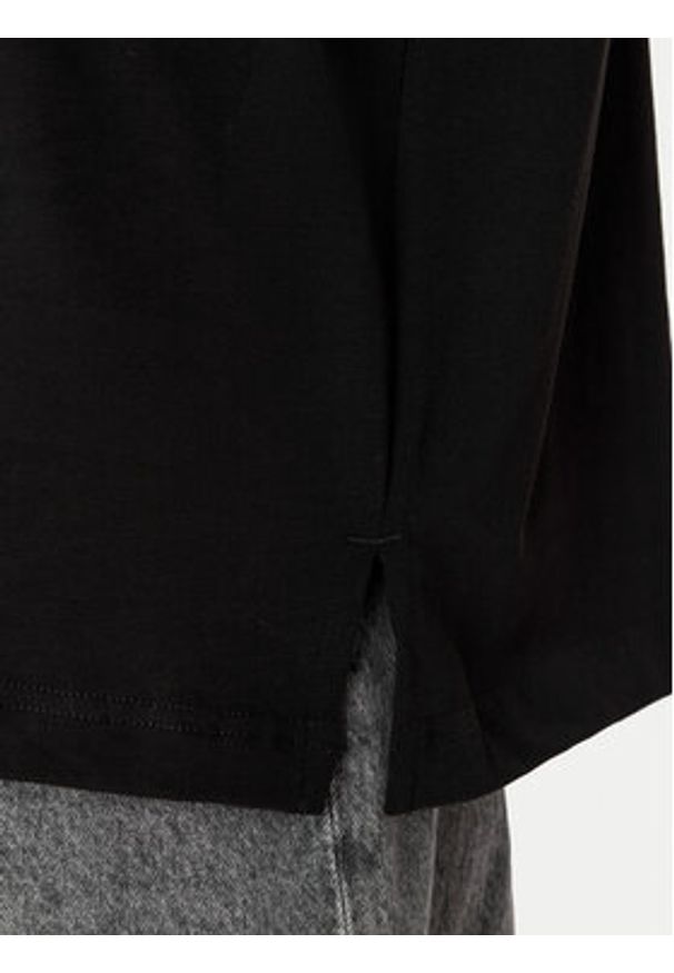 Karl Lagerfeld Jeans T-Shirt A4W17009 Czarny Relaxed Fit. Kolor: czarny. Materiał: bawełna
