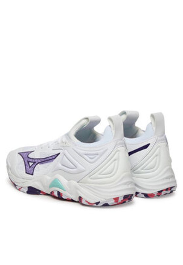 Mizuno Buty halowe Wave Momentum 3 V1GC2312 Biały. Kolor: biały. Materiał: syntetyk, materiał. Model: Mizuno Wave