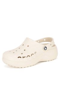 Crocs Klapki C-BAYA PLATFORM CLOG 208186-11S Beżowy. Kolor: beżowy. Materiał: syntetyk, materiał. Obcas: na platformie