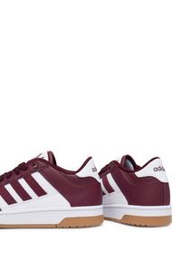 Adidas - adidas Sneakersy Rapid Court Low Shoes KI3898 Bordowy. Kolor: czerwony. Materiał: skóra #4