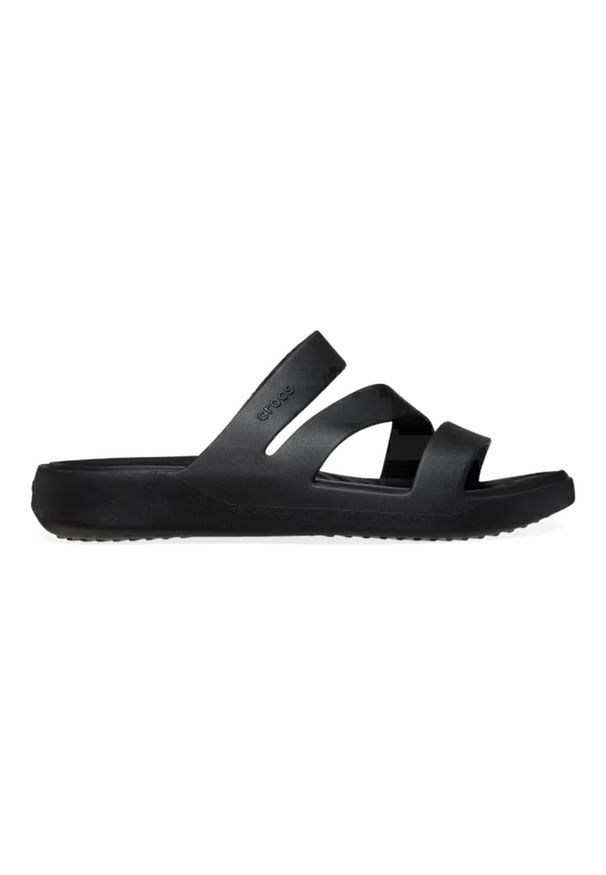 Klapki damskie Crocs Getaway Strappy. Kolor: czarny. Materiał: syntetyk, materiał