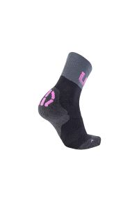 Skarpety UYN Light Lady Socks Black Grey Rose Violet. Kolor: wielokolorowy, czarny, szary