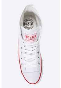 Big-Star - Big Star - Trampki. Nosek buta: okrągły. Kolor: biały. Materiał: syntetyk, materiał, guma. Szerokość cholewki: normalna. Obcas: na obcasie. Wysokość obcasa: średni, niski #4