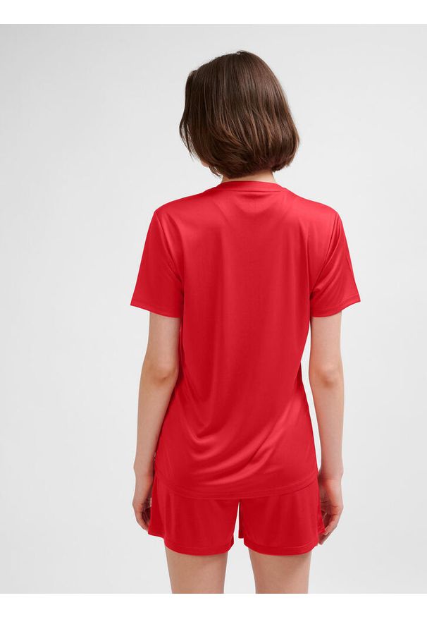 Damski jersey Hummel Essential. Kolor: wielokolorowy, czerwony, różowy. Materiał: jersey. Sport: piłka nożna, fitness