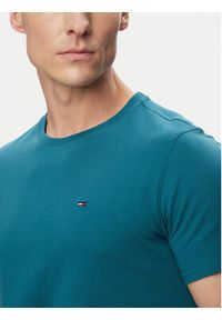 Tommy Jeans T-Shirt DM0DM04411 Zielony ciemny Slim Fit. Kolor: zielony. Materiał: bawełna #3
