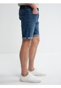 Big-Star - Szorty męskie jeansowe Aden 509. Okazja: na co dzień. Kolor: niebieski. Materiał: jeans. Sezon: lato. Styl: casual, klasyczny, elegancki #4