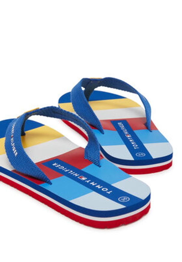 TOMMY HILFIGER - Tommy Hilfiger Japonki T3X8-33907-0058Y913 S Granatowy. Kolor: niebieski. Materiał: syntetyk