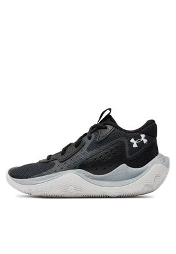 Under Armour Buty do koszykówki Ua Gs Jet '23 3026635-004 Czarny. Kolor: czarny. Materiał: skóra. Sport: koszykówka