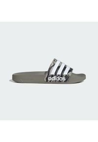 Adidas - Adilette Shower Slides. Kolor: szary, biały, wielokolorowy. Styl: sportowy