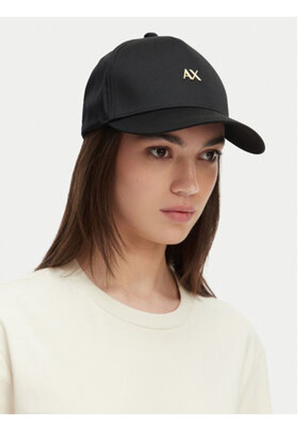 Armani Exchange Czapka z daszkiem XW001886 AF15502 UC001 Czarny. Kolor: czarny. Materiał: bawełna