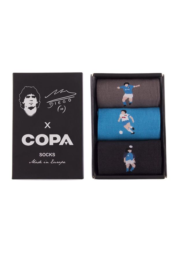 COPA FOOTBALL - Zestaw skarpetek - Dorosły - Napoli Maradona x COPA - Czarny. Kolor: czarny. Sport: piłka nożna