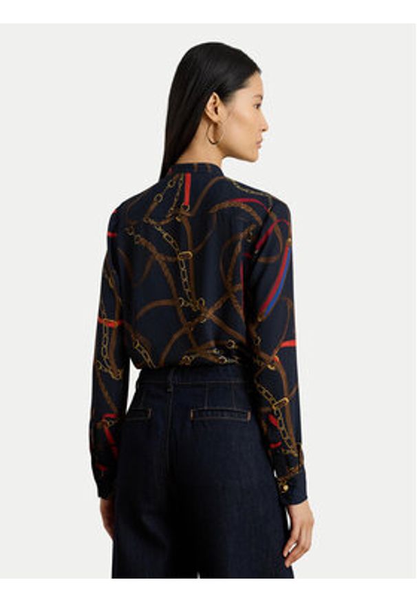 Lauren Ralph Lauren - LAUREN RALPH LAUREN Koszula 200P03553001 Granatowy Regular Fit. Kolor: niebieski. Materiał: syntetyk